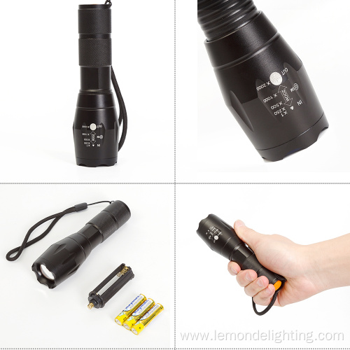 Camping Torch Adjustable Focus Zoom Tactical Flashlight